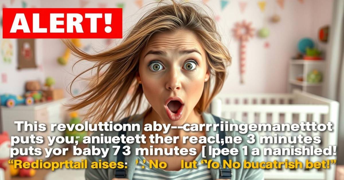 "ALERTE : Cette nouvelle méthode de portage révolutionnaire fait dormir bébé en 3 minutes chrono (les pédiatres sont stupéfaits)"