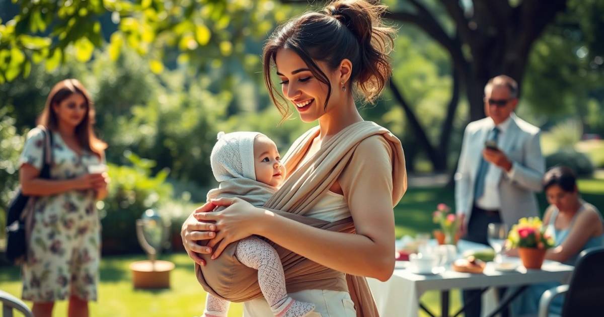 "ALERTE : Cette nouvelle position pour porter bébé fait fureur chez les stars - Les pédiatres sont sous le choc !"