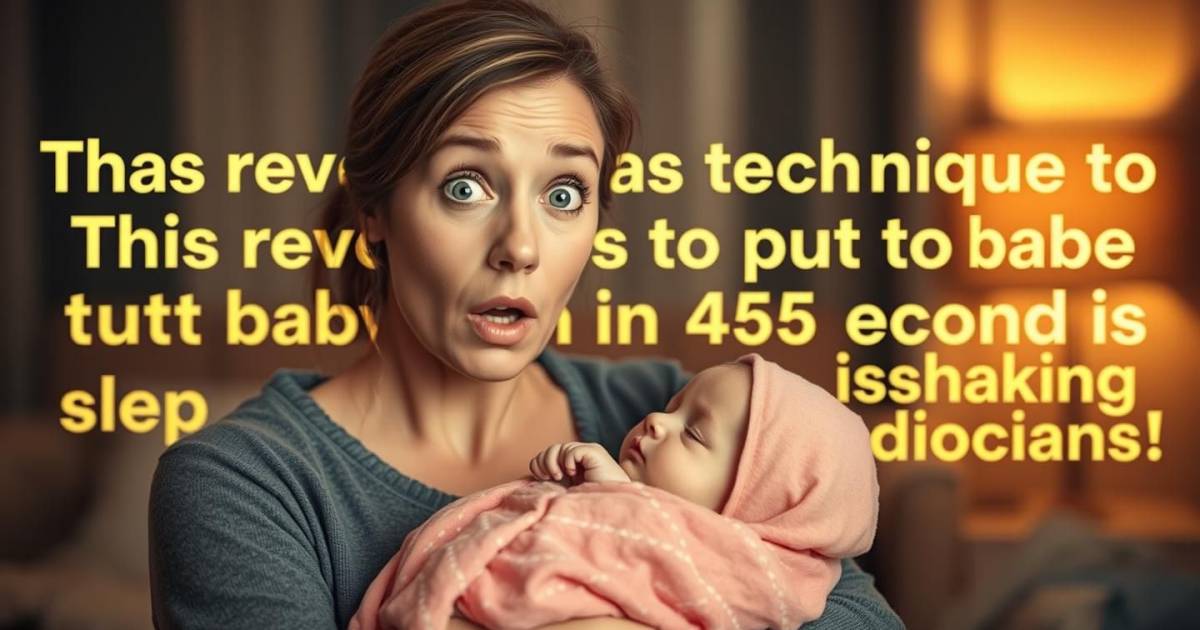 ALERTE : Cette nouvelle technique révolutionnaire pour endormir bébé en 45 secondes fait trembler les pédiatres !