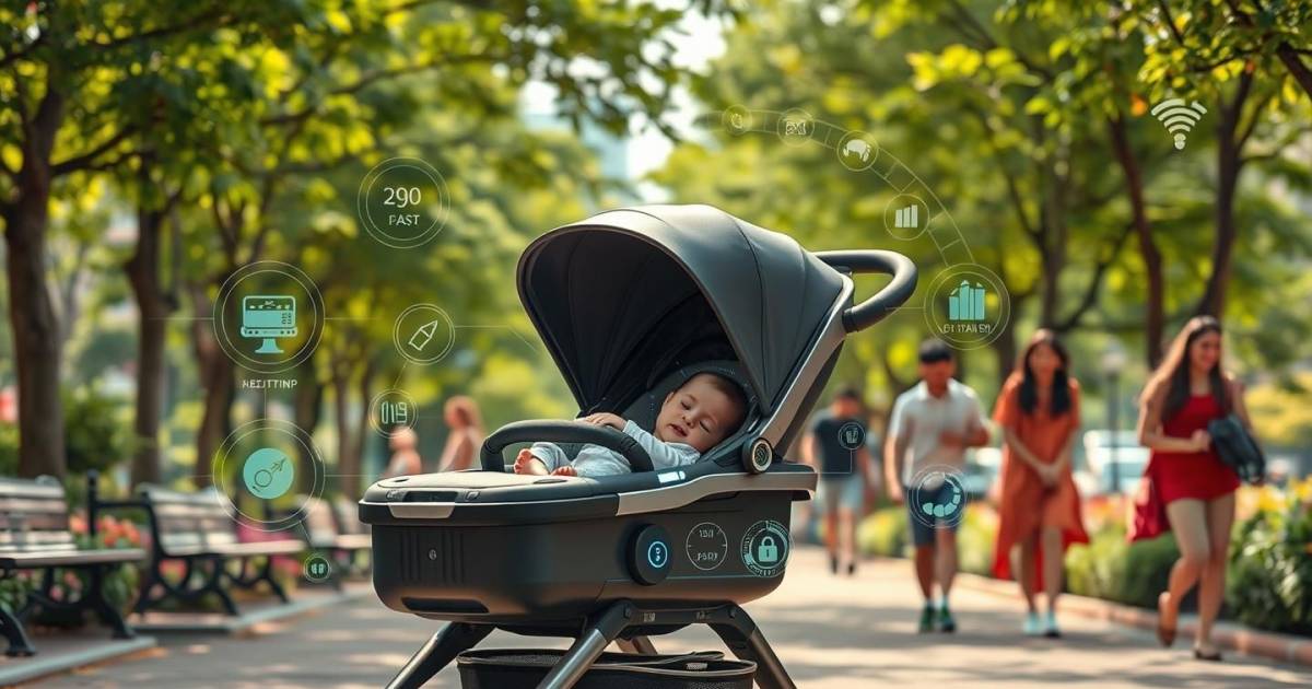 Les poussettes connectées de 2025 : Quand l'intelligence artificielle veille sur bébé pendant la promenade
