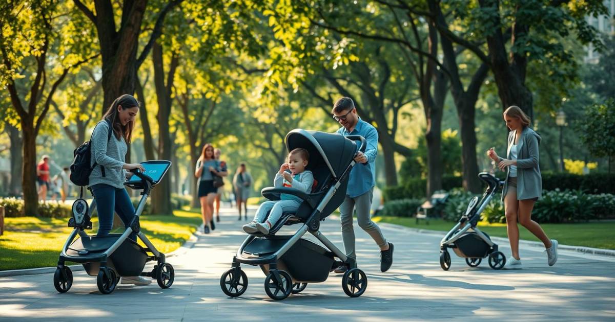 Les poussettes connectées en 2025 : la révolution high-tech qui simplifie vos promenades avec bébé